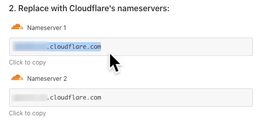 CloudFlare - Replace cloudflare's name server
