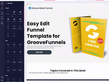 GrooveFunnel Pages Free funnel builders