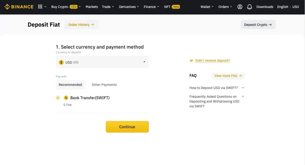 Binance Ban in Singapore Step 1