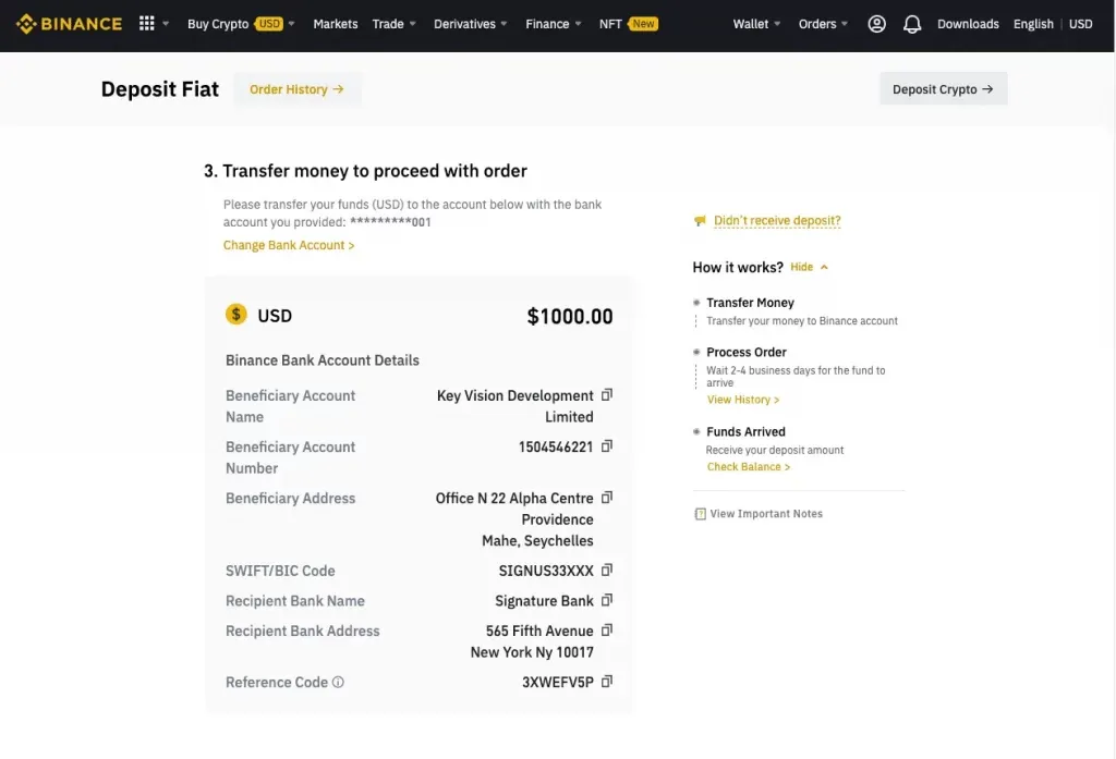 Binance Ban in Singapore Step 3