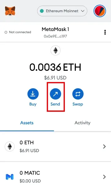 How To Use MetaMask Wallet - Click Send Eth