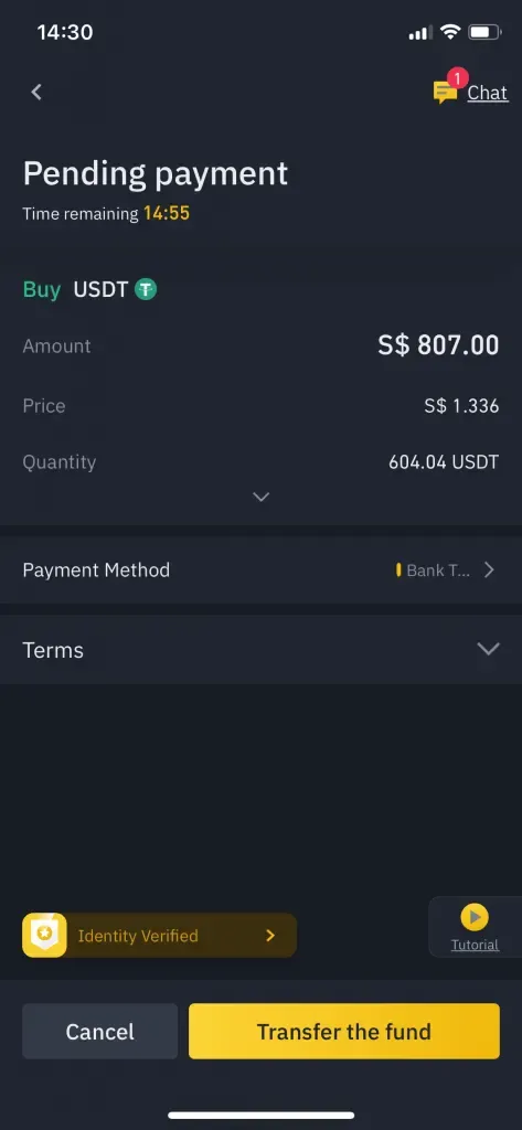 P2p Binance - Pending Payment