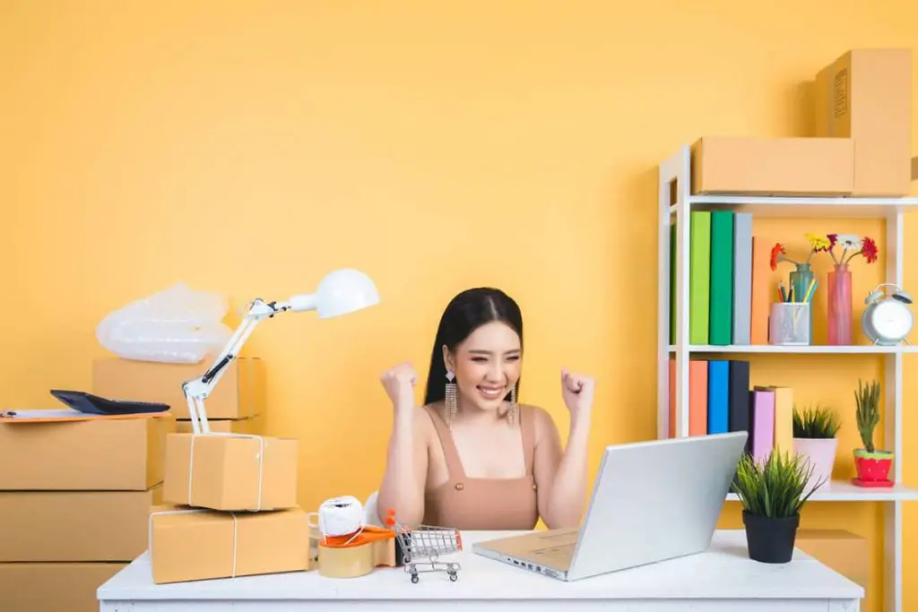 business owner working