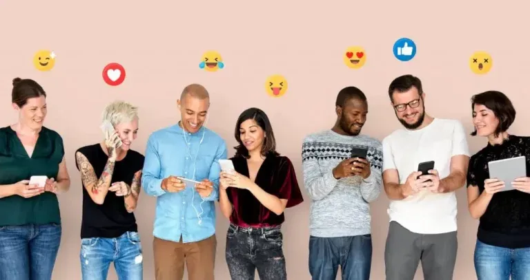 happy diverse people